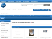 Tablet Screenshot of laborgeraete-muenchen.de